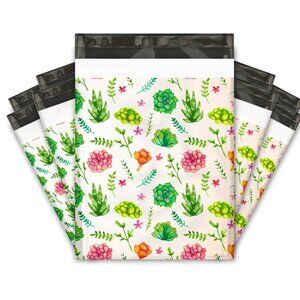 25 10x13 Succulents designer poly mailer